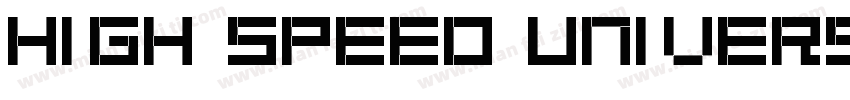 High speed universa字体转换